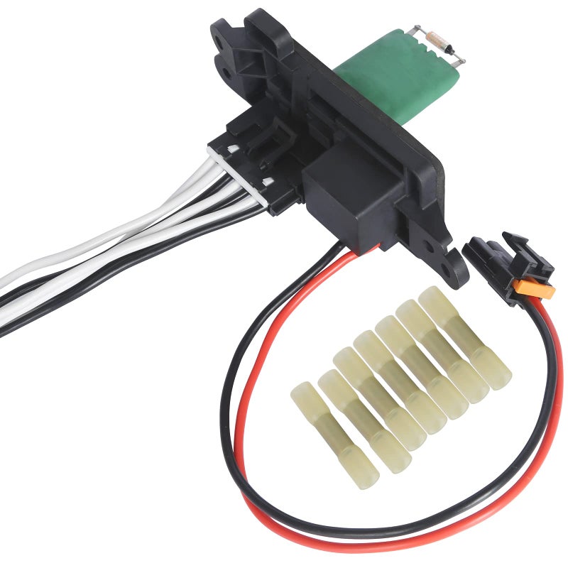 BINWUHI HVAC Fan Blower Motor Resistor Kit with Harness Compatible with The Following Models: 2002-2009 Chevy Trailblazer GMC Envoy  2004-2007 Buick Rainier  02-06 GMC Envoy XL  03-08 Isuzu Ascender - Image 1